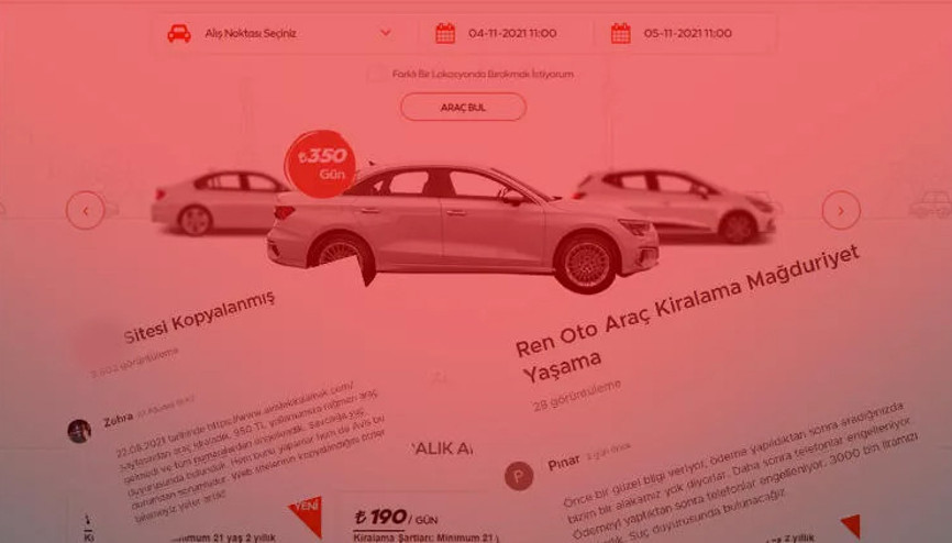 Son dakika... Araç kiralamada büyük şok Kopya ve sahte sitelere dikkat, paranız buharlaşabilir