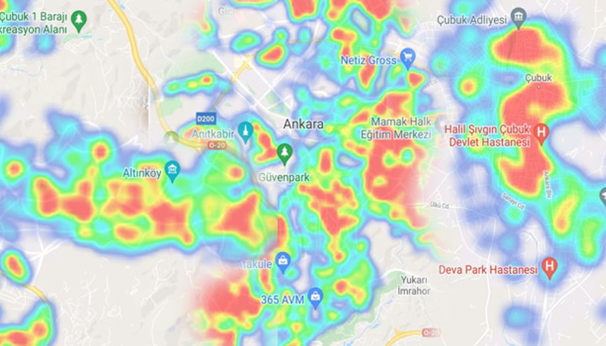 Ankara ilçe ilçe koronavirüs risk haritası... İşte kırmızı olan ilçeler