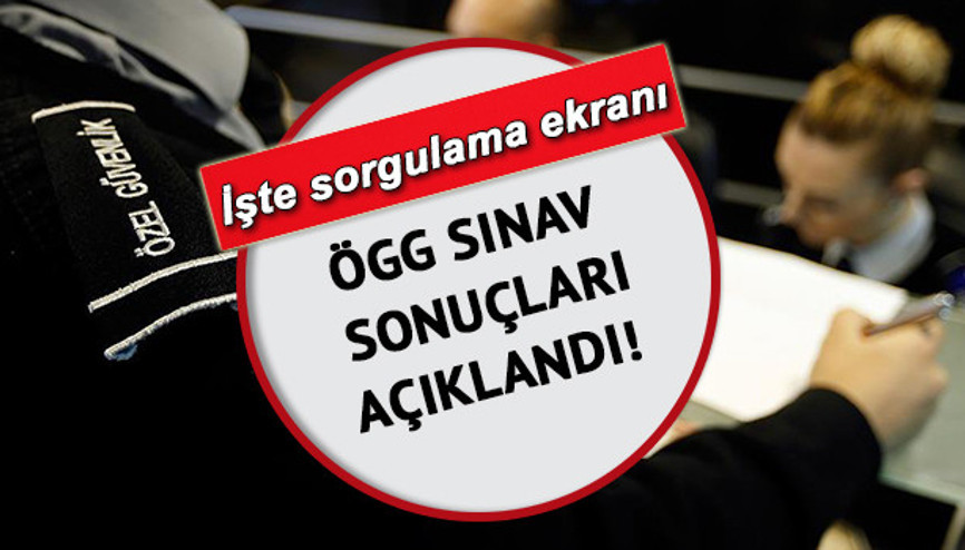 ÖGG sonuçları açıklandı 94. Dönem ÖGG sınav sonucu sorgulama ekranı egm.gov.trde
