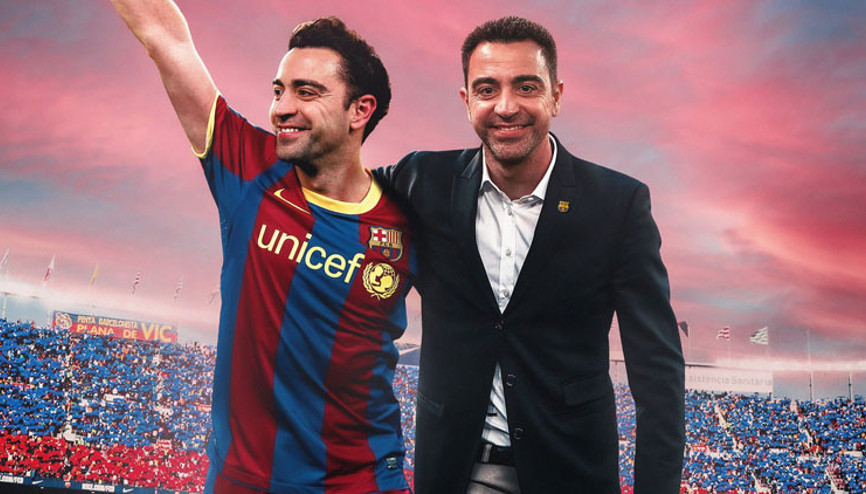 Xavi Hernandez resmen Barcelonada
