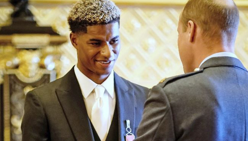 Marcus Rashforda kraliyet nişanı verildi