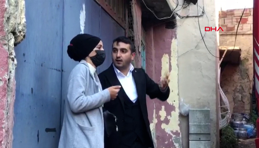 Beyoğlunda gelin damadın nikah günü evi yandı