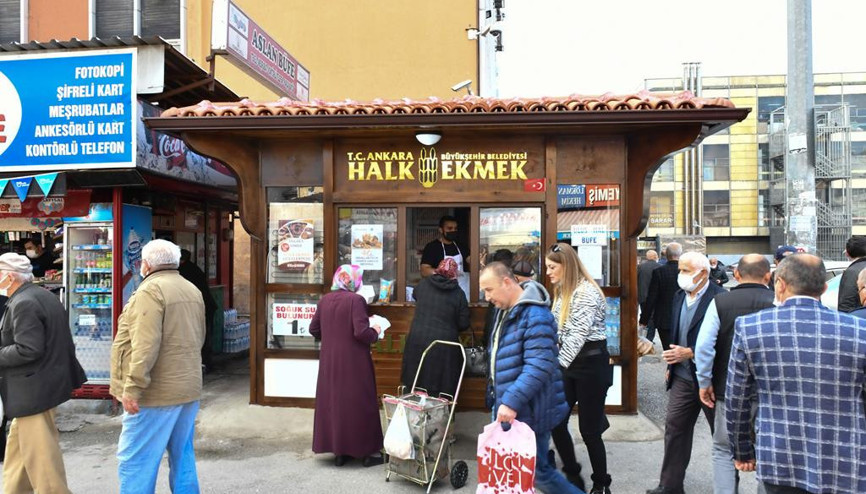 Nostaljik ekmek satış büfesi