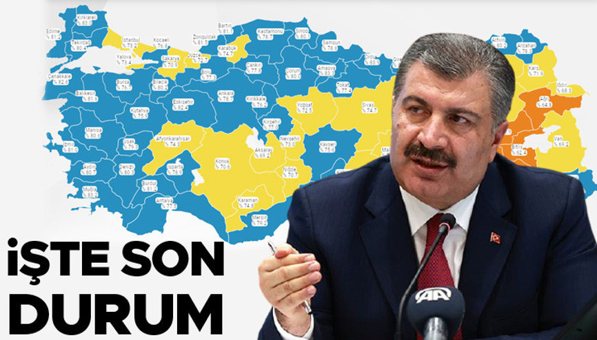 Son dakika... Sağlık Bakanı Koca duyurdu Koronavirüs haritasında çok önemli gelişme