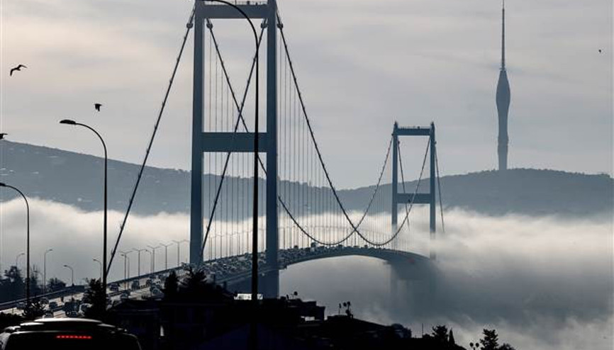 İstanbulda yoğun sis Görüş mesafesi azaldı
