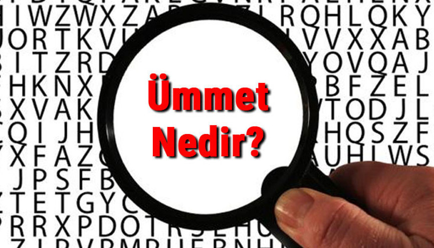 Ümmet nedir, ne anlama gelir Ümmet ne demek TDK sözlük anlamı..