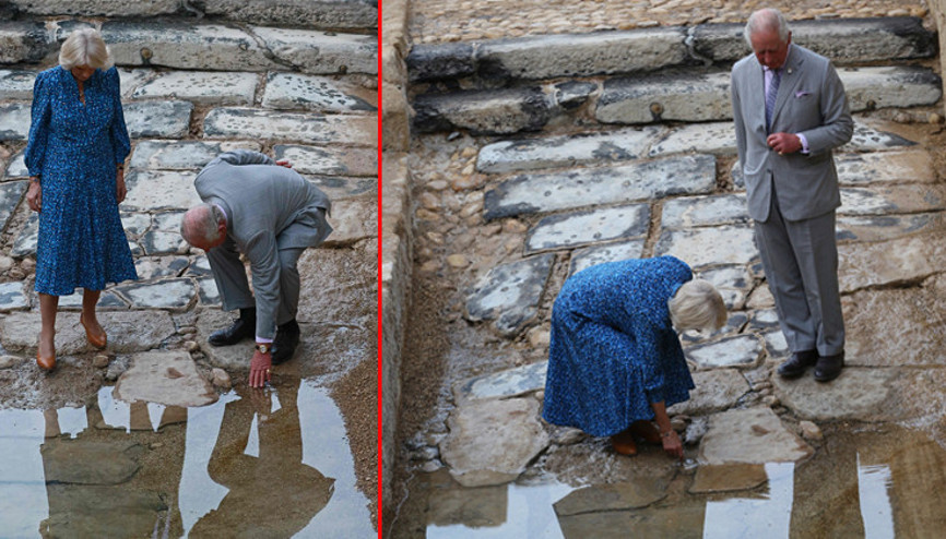 Prens Charles eşi Camilla ile Ürdüne gitti, Londraya şişe şişe kutsal su götürüyor