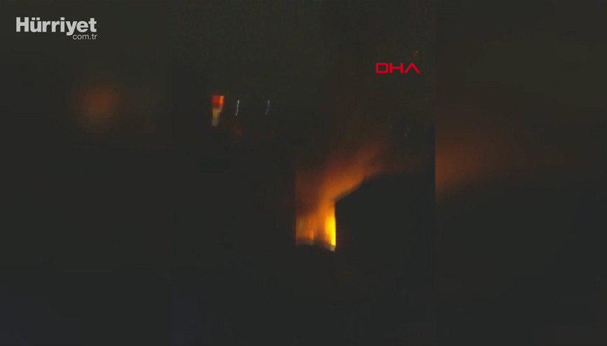 Beyoğlunda ev sahibi ile tartışan Suriyeliler iki gecekonduyu ateşe verdi