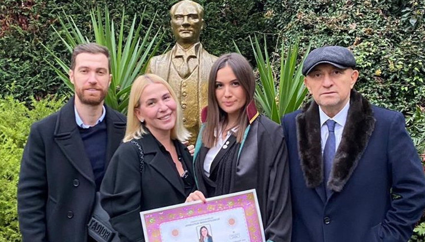 Okul da bitti staj da... Sinan Enginin kızı Elif Engin avukat oldu