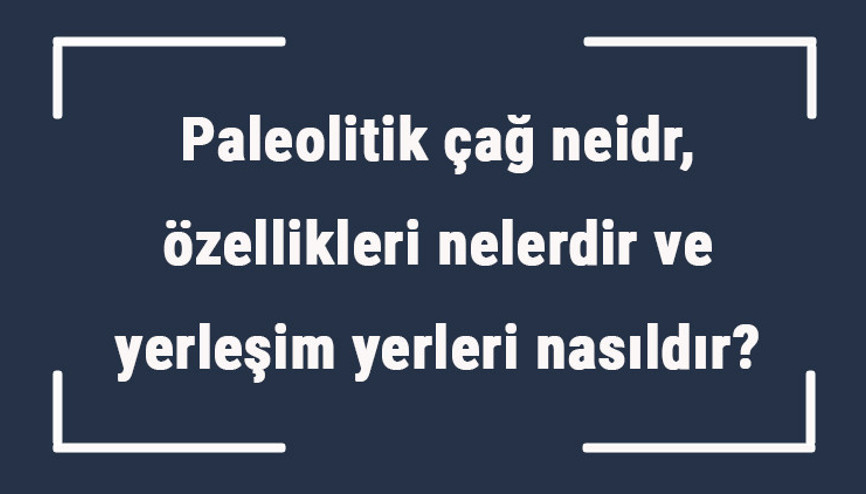 Paleolitik çağ neidr, özellikleri nelerdir ve yerleşim yerleri nasıldır Paleolitik çağ eserleri ve mağaraları Paleolitik çağ neidr, özellikleri nelerdir ve yerleşim yerleri nasıldır Paleolitik çağ eserleri ve mağaraları