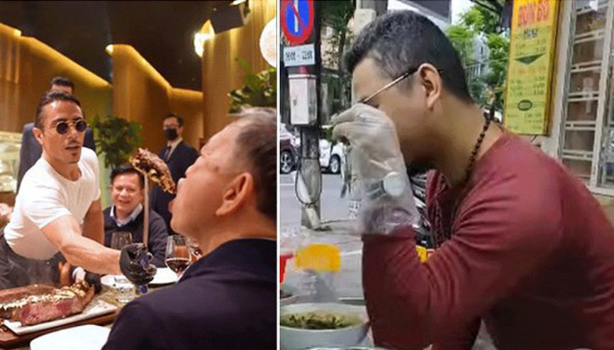 Vietnamda bir Nusret krizi daha: Taklit etti, polis peşine düştü