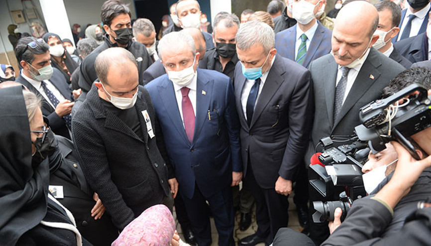 TBMM Başkanı Şentop ve bakanlar Gül ve Soyludan vefat eden AK Partili Kılıçın ailesine taziye ziyareti