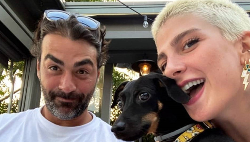 Naz Çağla Irmak ve Sarp Levendoğlunun aşk pozu