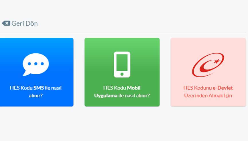 HES kodu nasıl alınır HES kodu alma ekranı