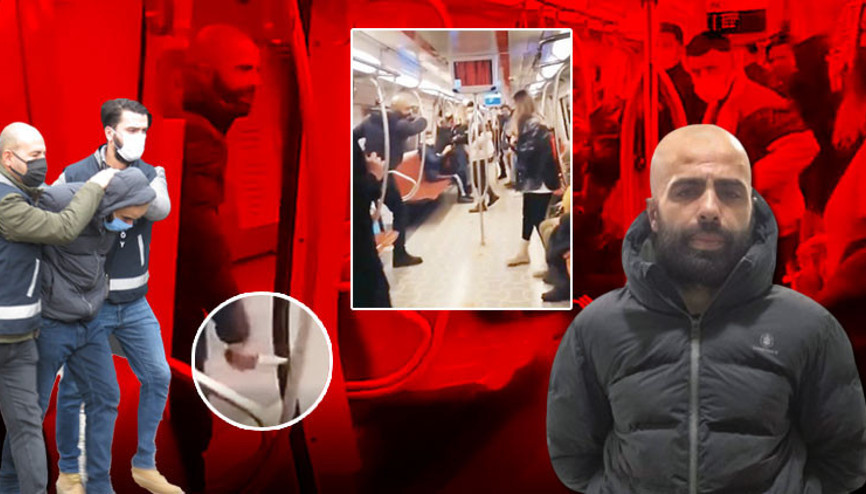 Şehir eşkıyası suç makinesi çıktı Elinde bıçakla metroya nasıl bindi