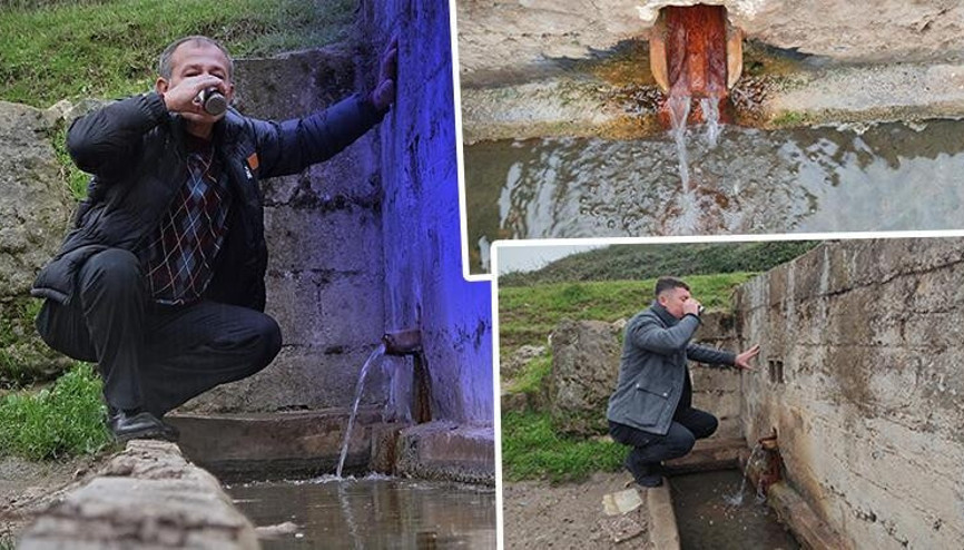 Bu köyün çeşmesinden doğal maden suyu akıyor