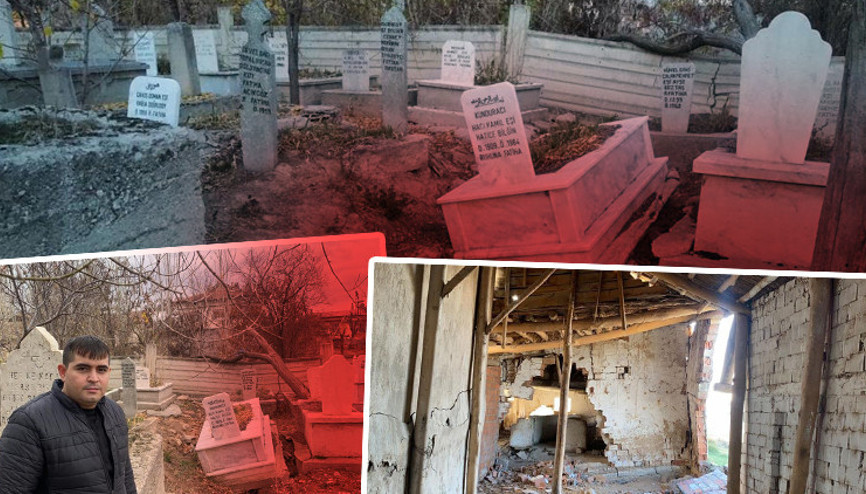 Afyonkarahisarda toprakta derin yarıklar... Ortaya çıkan manzara korkutuyor Afyonkarahisarda toprakta derin yarıklar... Ortaya çıkan manzara korkutuyor