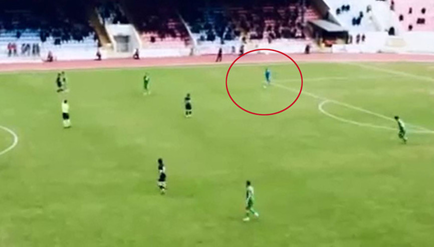 Isparta 32 Sporda Alp Arda resitali Hem penaltı kurtardı hem de 70 metreden asist yaptı