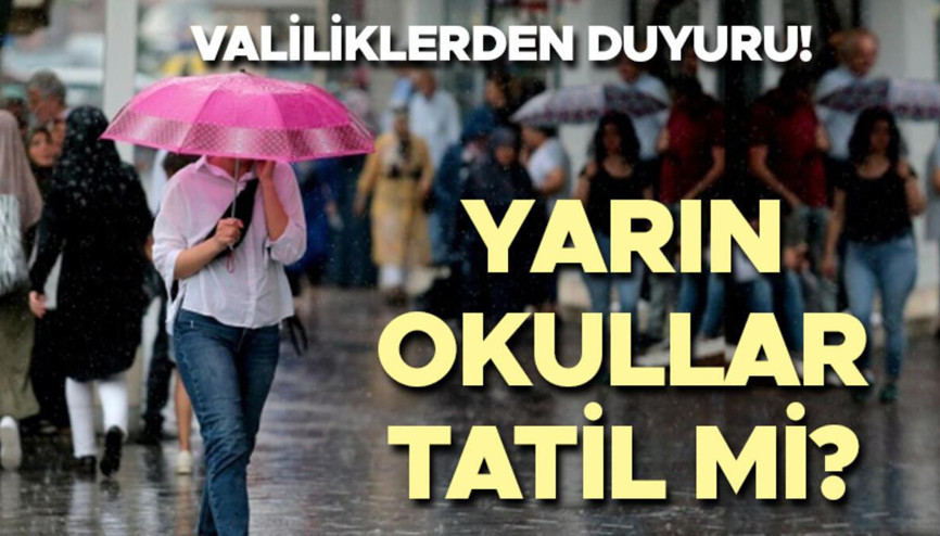 Okullar tatil mi Yarın (1 Aralık Çarşamba) okul var mı Tatil haberlerinde son durum