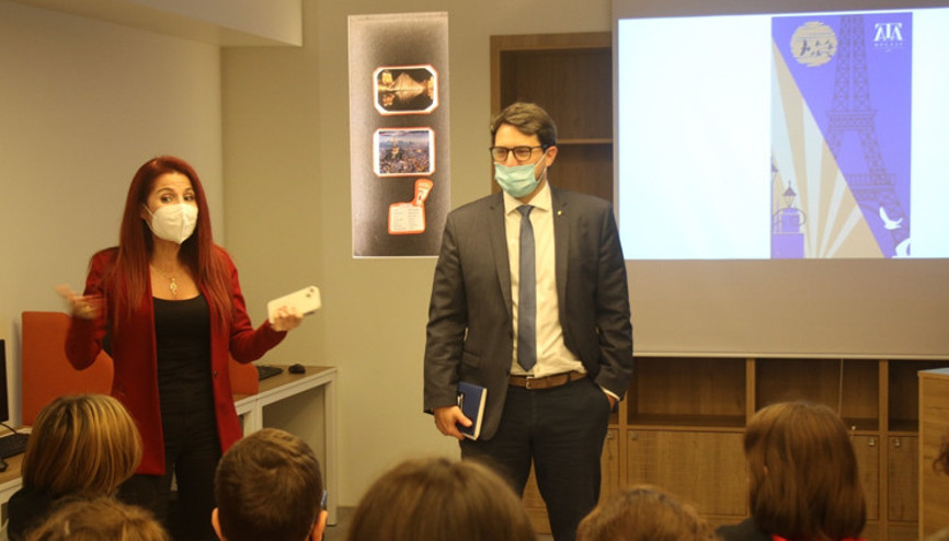 Fransız dili iş birliği ataşesi Ata Koleji’ni ziyaret etti