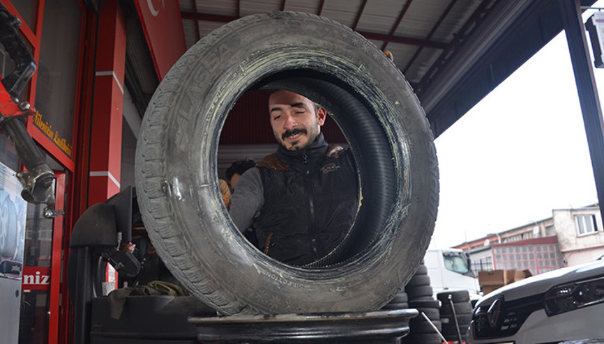 Lastikçilerde ‘kış’ mesaisi