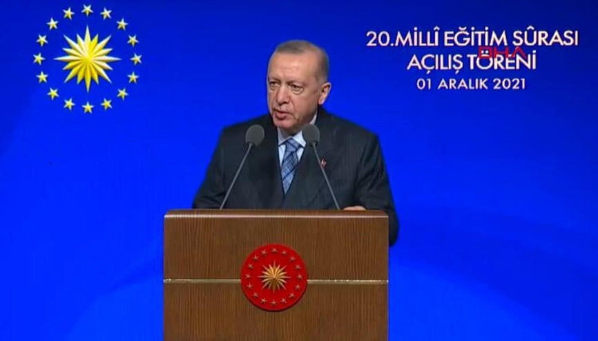 Cumhurbaşkanı Erdoğan, 20. Milli Eğitim Şûrasında açıklamalarda bulundu