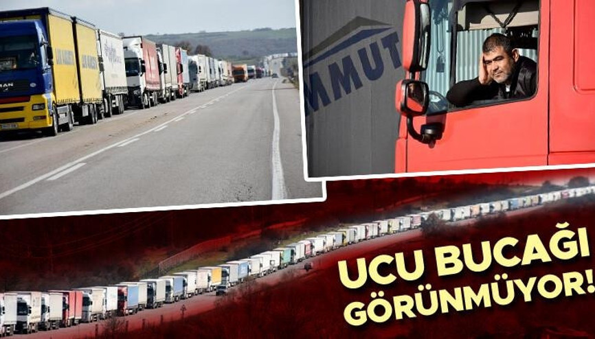 Hamzabeyli Sınır Kapısında 19 kilometrelik TIR kuyruğu