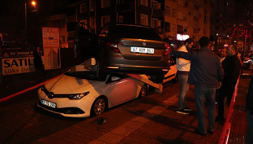 Zonguldakta akılalmaz kaza Görenler şaştı kaldı