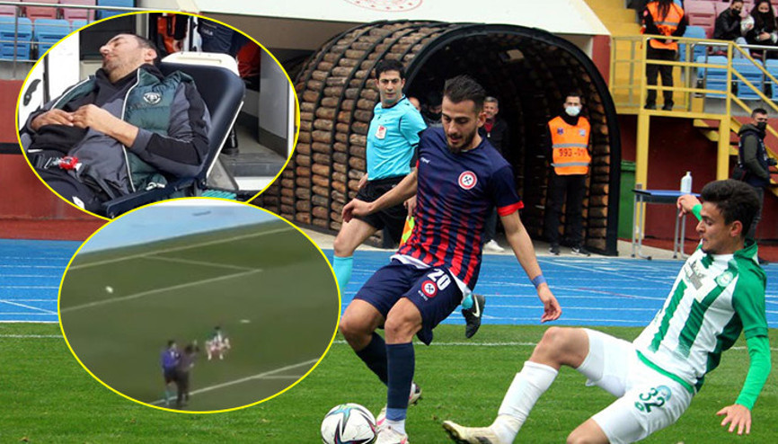 TFF 2. Ligde inanılmaz olay 1922 Konyasporlu futbolcular yardımcı yöneticiyi hastanelik etti...
