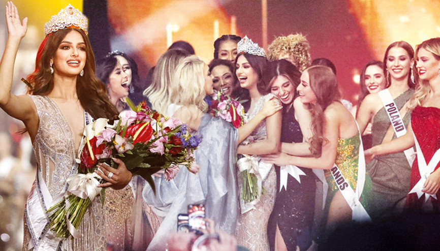 Miss Universe 2021de kraliçe tacı Hint güzelin oldu