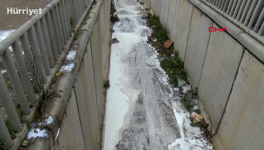 Sancaktepede beyaz madde paniği