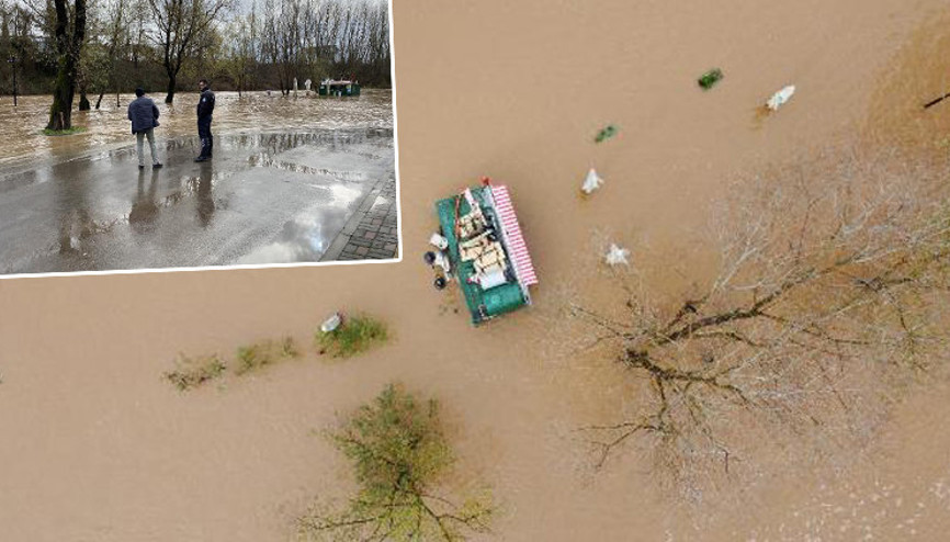 3 günde metrekareye 50 kg yağış düştü Bartın Irmağı, 5 metre yükseldi
