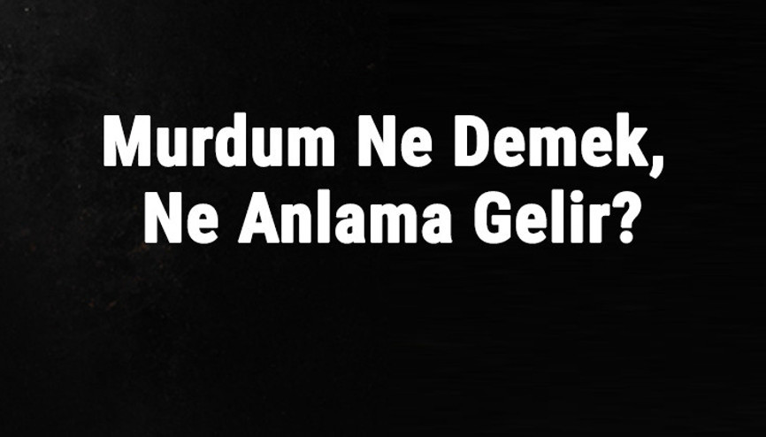 Mürdüm Ne Demek, Ne Anlama Gelir Mürdüm Kelimesinin Tdk Sözlük Anlamı