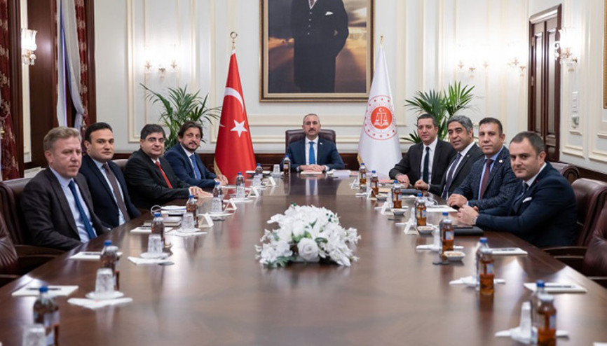 Bakan Gül, TBB Başkanı Erinç Sağkanı kabul etti