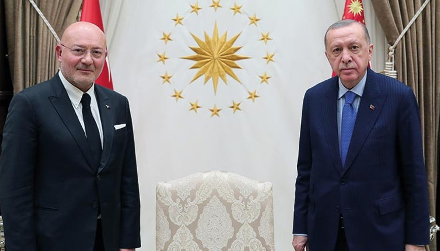 Cumhurbaşkanı Erdoğan Ferit Şahenk’i kabul etti