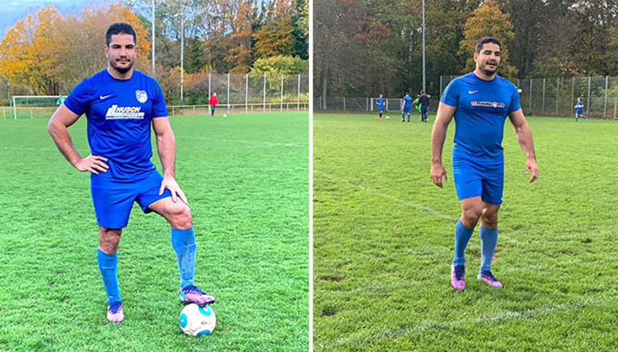 Milli güreşçi Taha Akgül futbola başladı