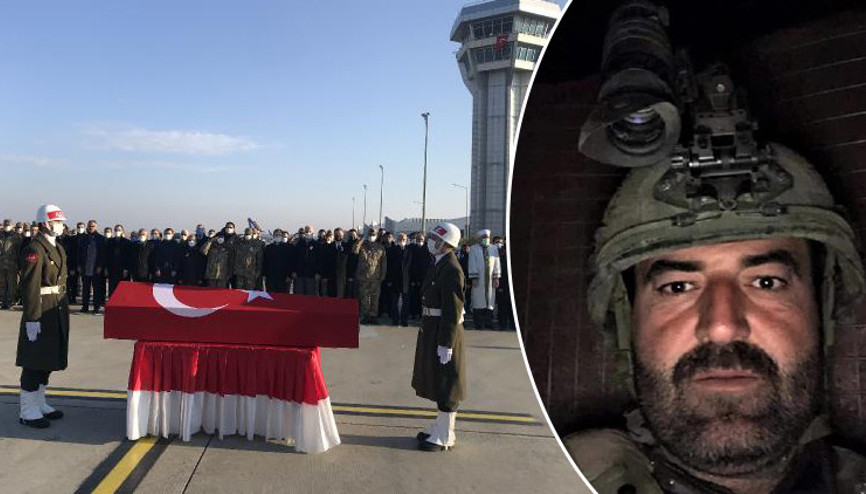 Şehit operatörün cenazesi, memleketine uğurlandı