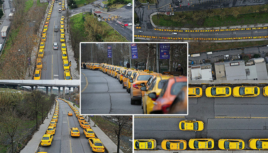 İstanbulda taksimetre güncelleme kuyruğu 7 kilometreye ulaştı