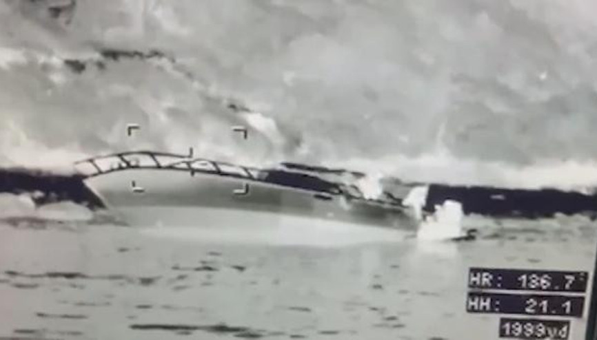 Kınalıada açıklarında karaya oturan teknedeki 5 kişi böyle kurtarıldı