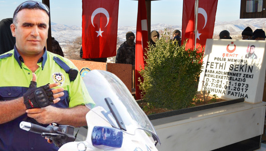 Şehit polis memuru Fethi Sekin mezarı başında anıldı