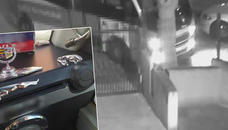 Bakırköyde otomobilin 4 bin liralık amblemlerini çalan şoför kamerada