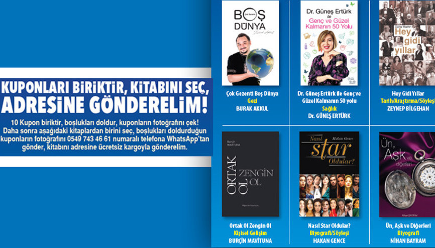 Büyük ilgi gösterilen Hürriyet’in kuponlu kitap kampanyası yeniden okurlarıyla buluşuyor