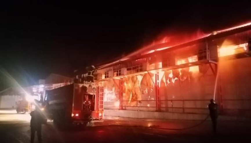 Son dakika... Hatayda soğuk hava deposunda yangın Tonlarca ürün zarar gördü