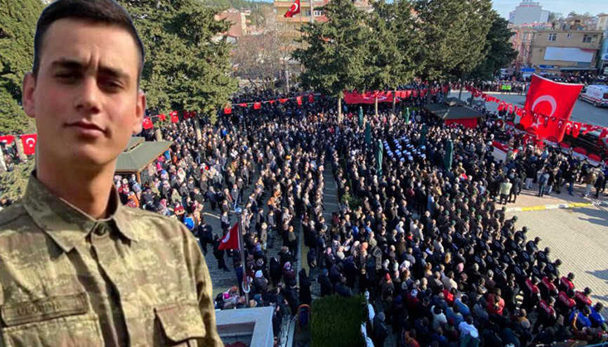 Şehit Sözleşmeli Er Ertuğrul Ulupınar son yolculuğuna uğurlandı