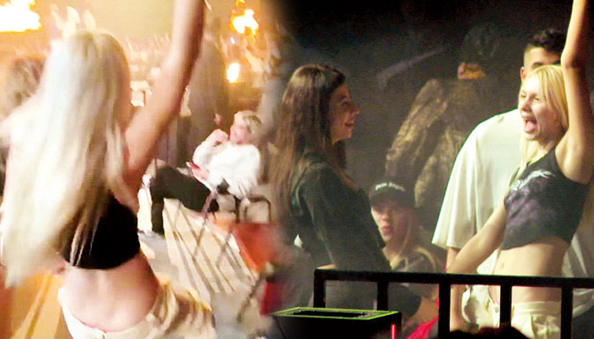 Uzinin konserini izlemeye giden Aleyna Tilkiden aşk dansı