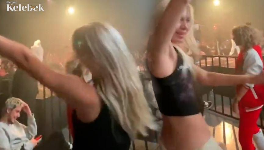 Uzinin konserini izlemeye giden Aleyna Tilkiden aşk dansı