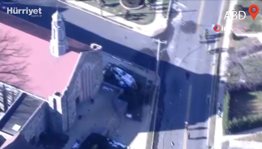 ABDde ambulans helikopter yerleşim yerine düştü