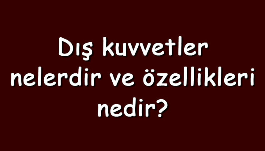 Dış kuvvetler nelerdir ve özellikleri nedir Coğrafya dış kuvvetler konu anlatımı