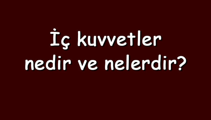 İç kuvvetler nedir ve nelerdir Coğrafya iç kuvvetler konu anlatımı