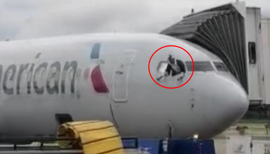 Kokpite girip cama çıkan yolcu ortalığı karıştırdı